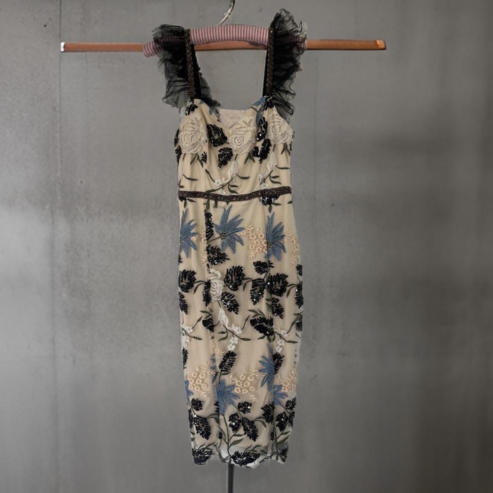 Lulus ; size XS 
Dress has a slip on the back.